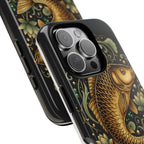 Phone Case — Carp Fish 'She Who Waits Catches' Protective Hard Cover