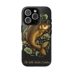 Phone Case — Carp Fish 'She Who Waits Catches' Protective Hard Cover