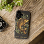 Phone Case — Carp Fish 'She Who Waits Catches' Protective Hard Cover