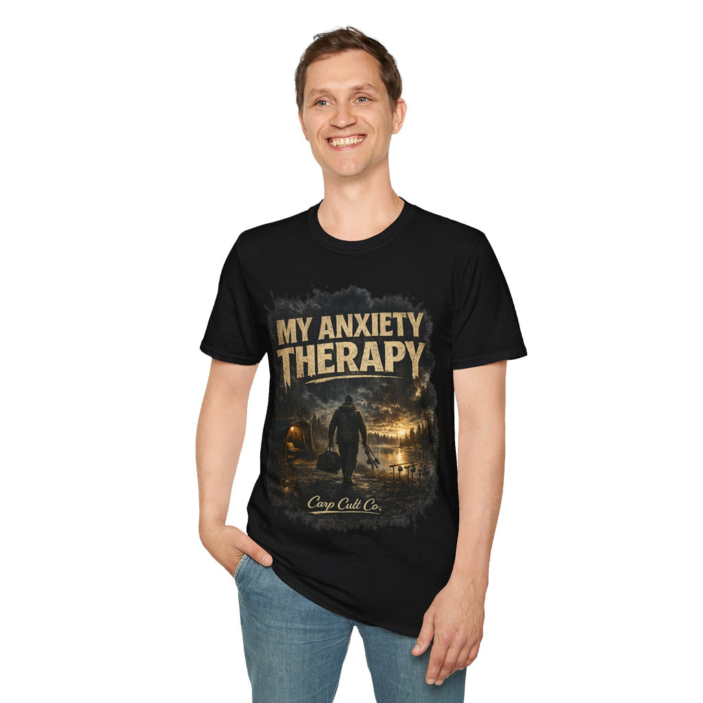 My Anxiety Therapy Fishing T‑Shirt — Relaxing Fishing Vibe Tee for Anglers