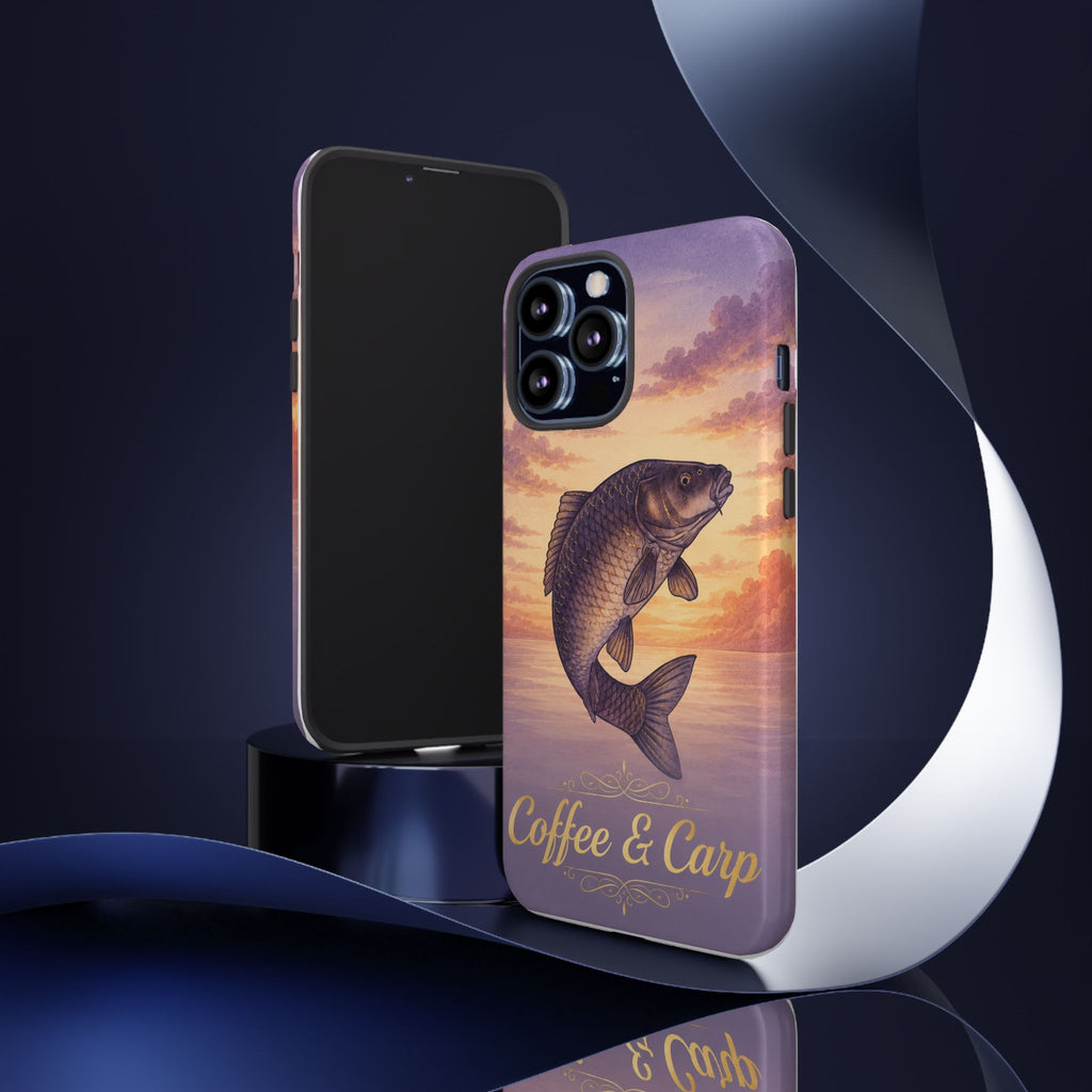 Phone Case — Coffee & Carp Sunrise Fishing Design