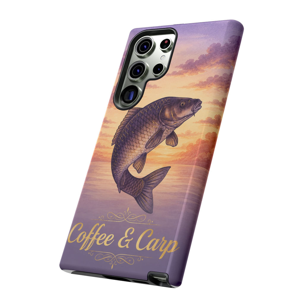 Phone Case — Coffee & Carp Sunrise Fishing Design