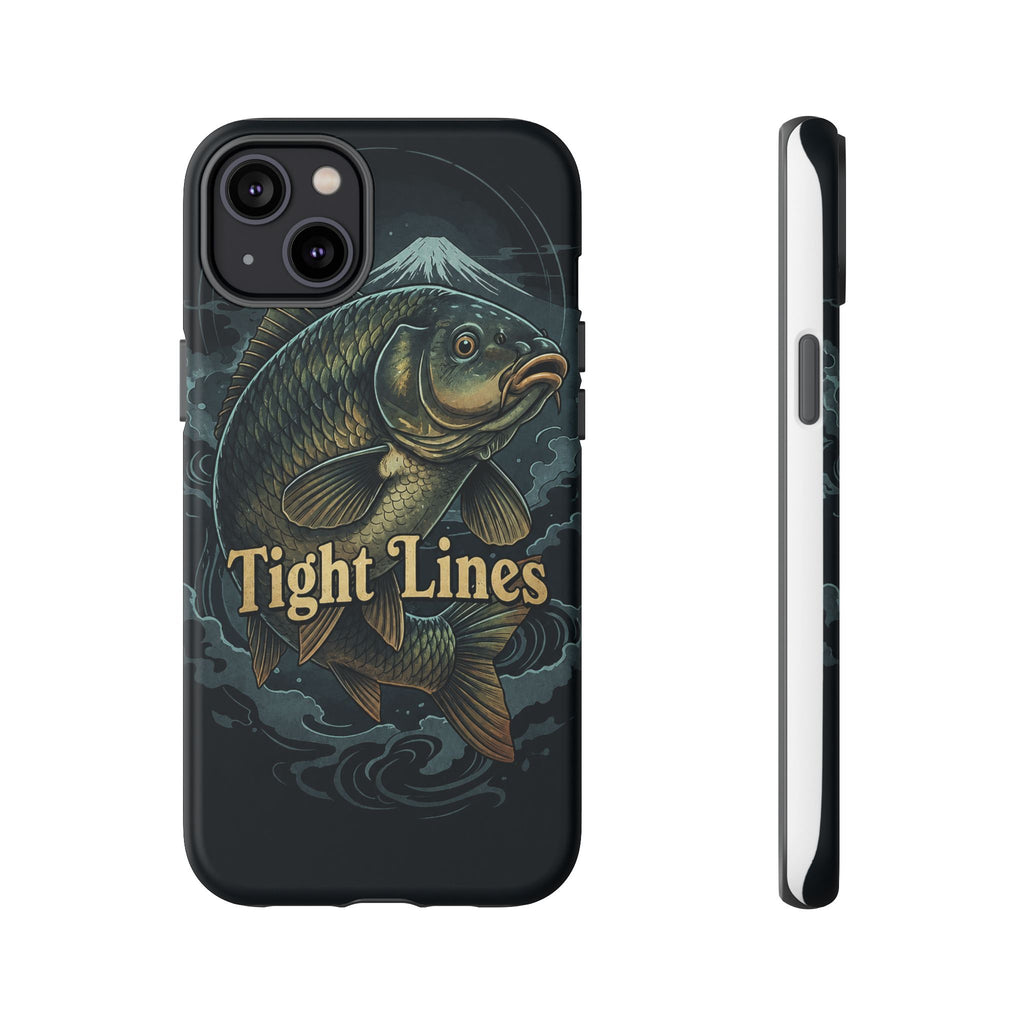 Phone Case — 'Tight Lines' Fishing Carp Design