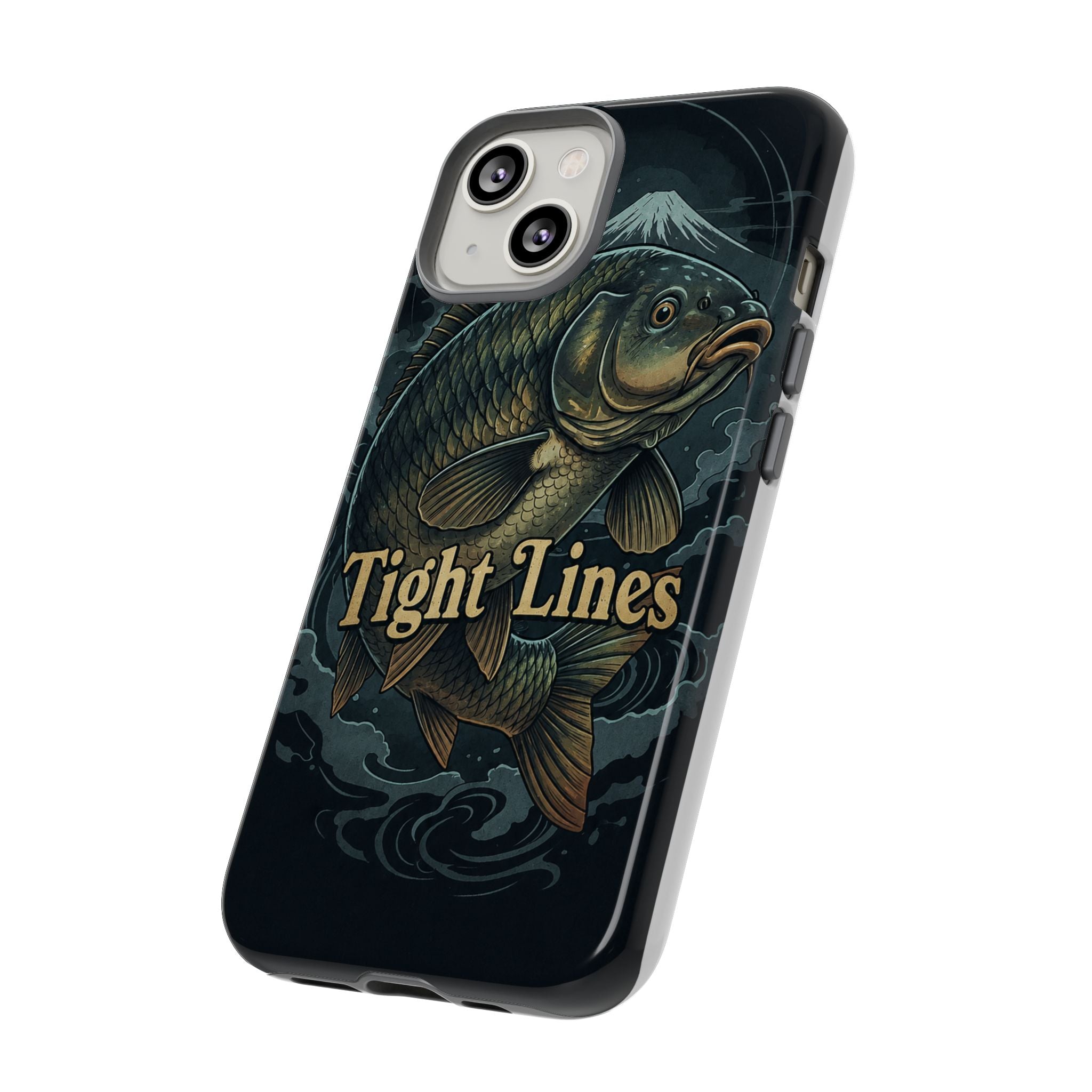Phone Case — 'Tight Lines' Fishing Carp Design