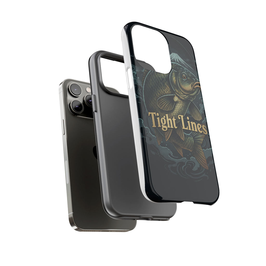 Phone Case — 'Tight Lines' Fishing Carp Design