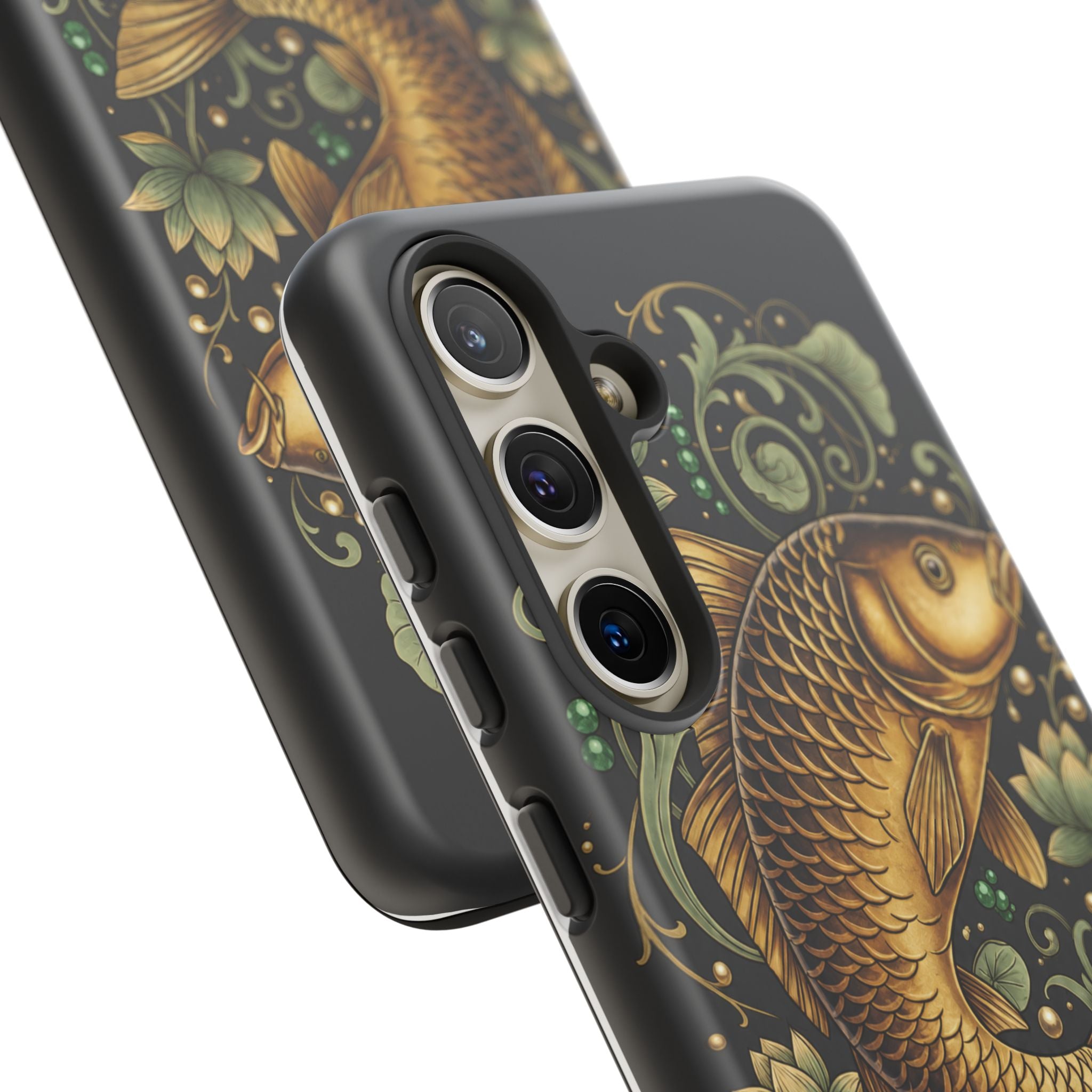 Phone Case — Carp Fish 'She Who Waits Catches' Protective Hard Cover