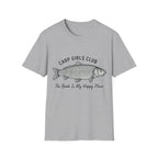 Carp Girls Club T-Shirt — "The Bank Is My Happy Place" Fishing Tee