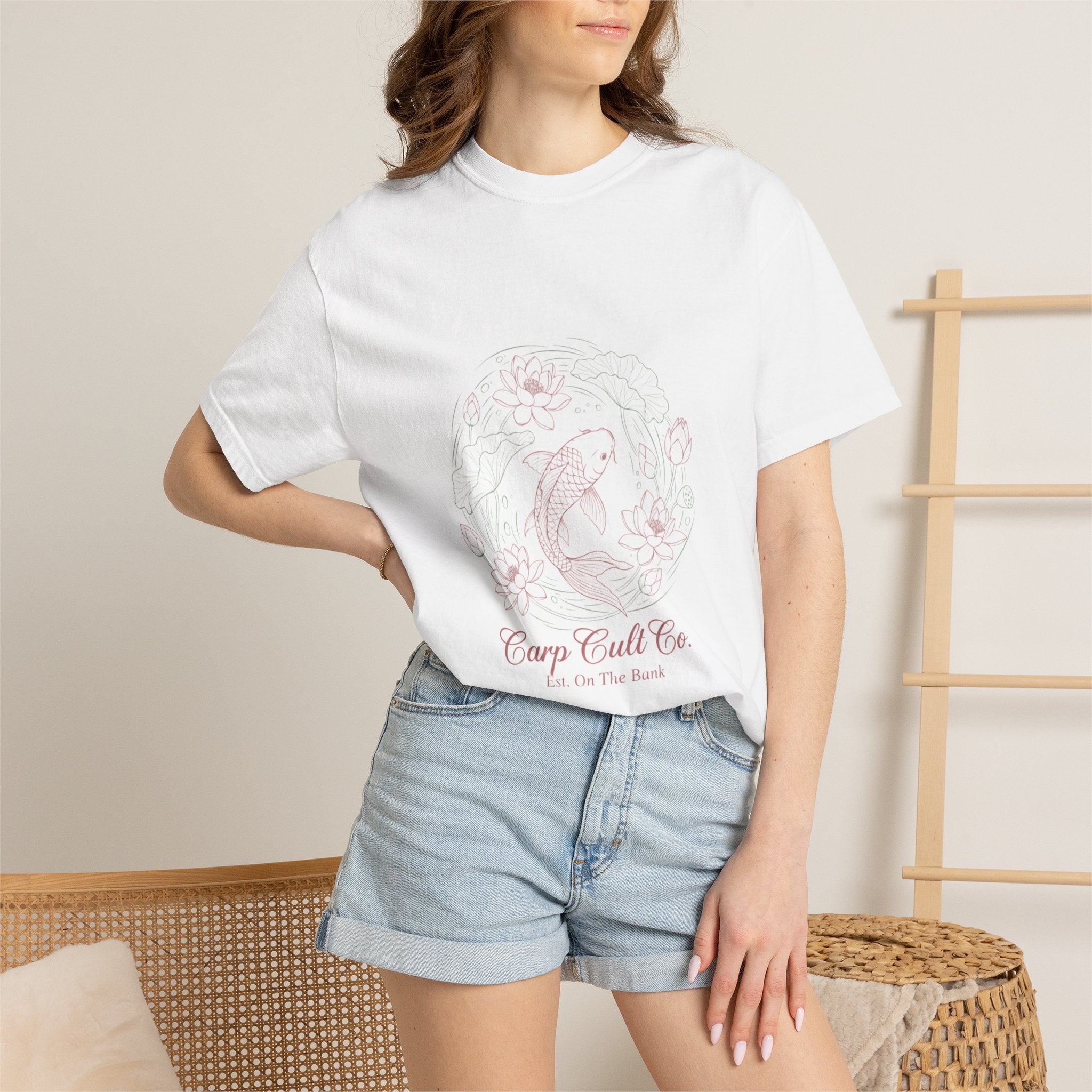 LILY Floral Tee — "Carp Cull Co." Vintage-Inspired Graphic T-Shirt