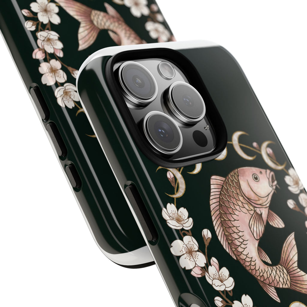 Carp Girls Club Phone Case — Floral Moon Fishing Design