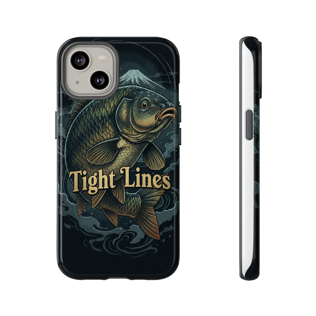 Phone Case — 'Tight Lines' Fishing Carp Design