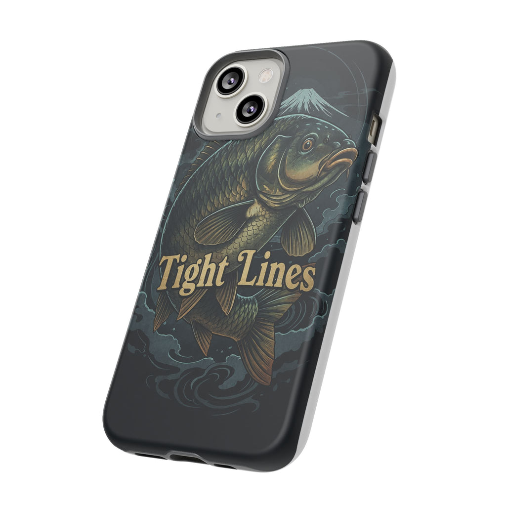 Phone Case — 'Tight Lines' Fishing Carp Design