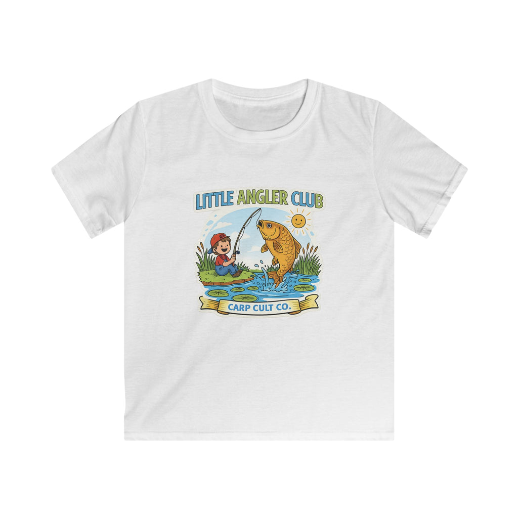 Kids T-Shirt — "Little Angler Club" Cute Fishing Tee for Boys & Girls