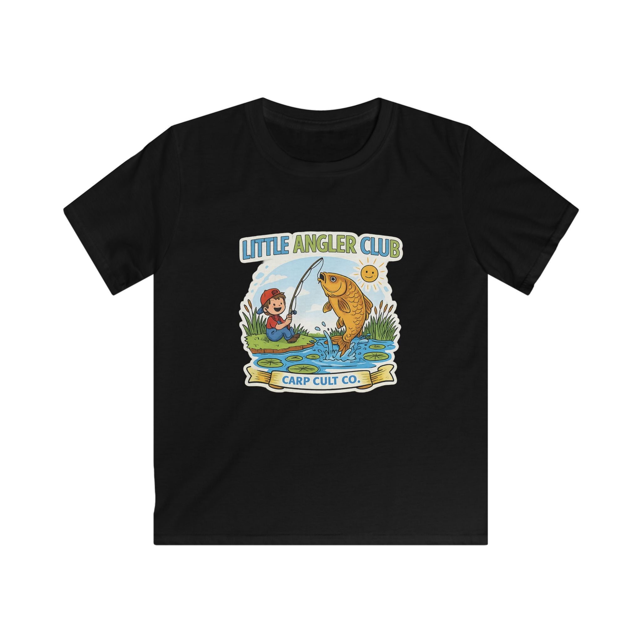 Kids T-Shirt — "Little Angler Club" Cute Fishing Tee for Boys & Girls