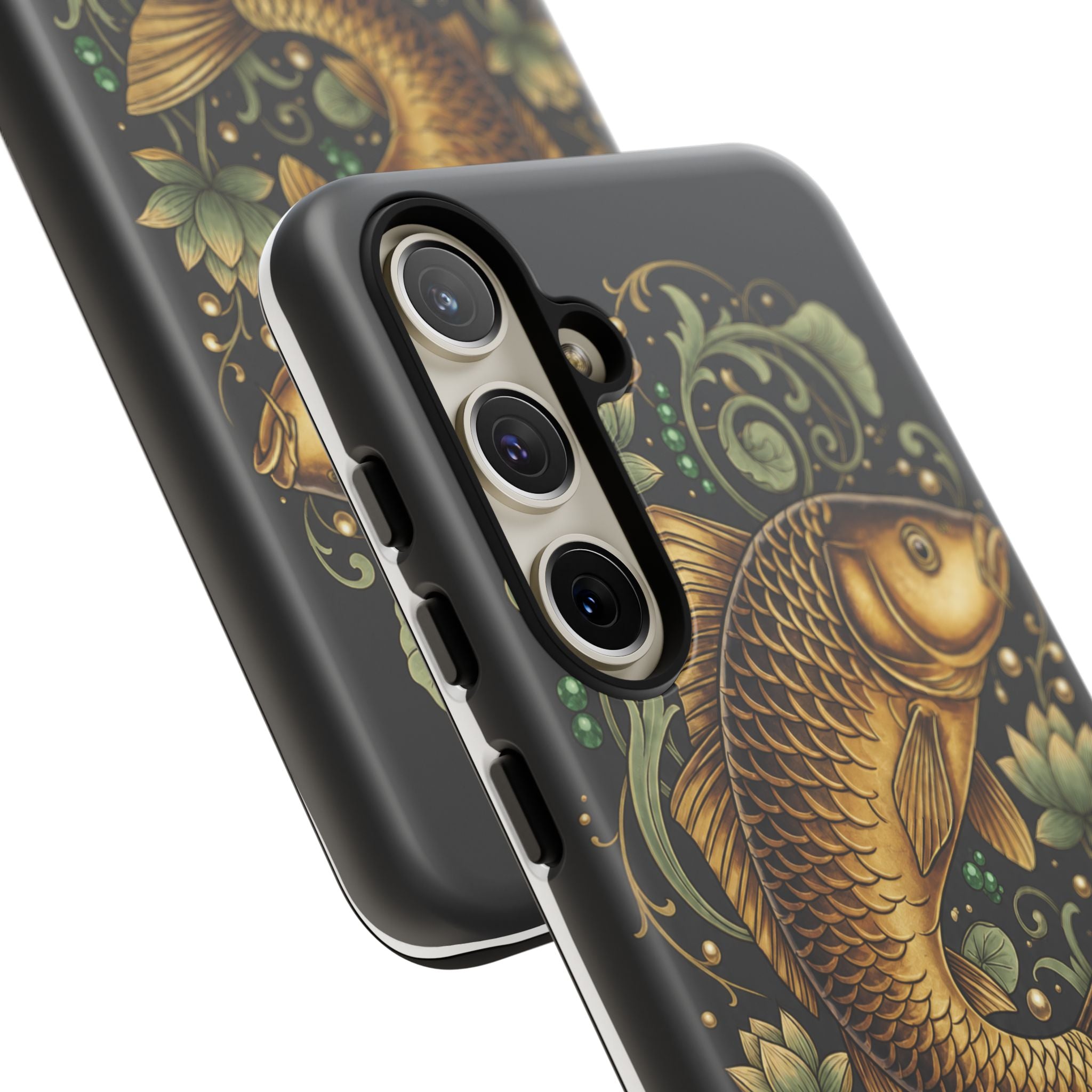 Phone Case — Carp Fish 'She Who Waits Catches' Protective Hard Cover