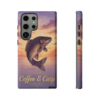 Phone Case — Coffee & Carp Sunrise Fishing Design