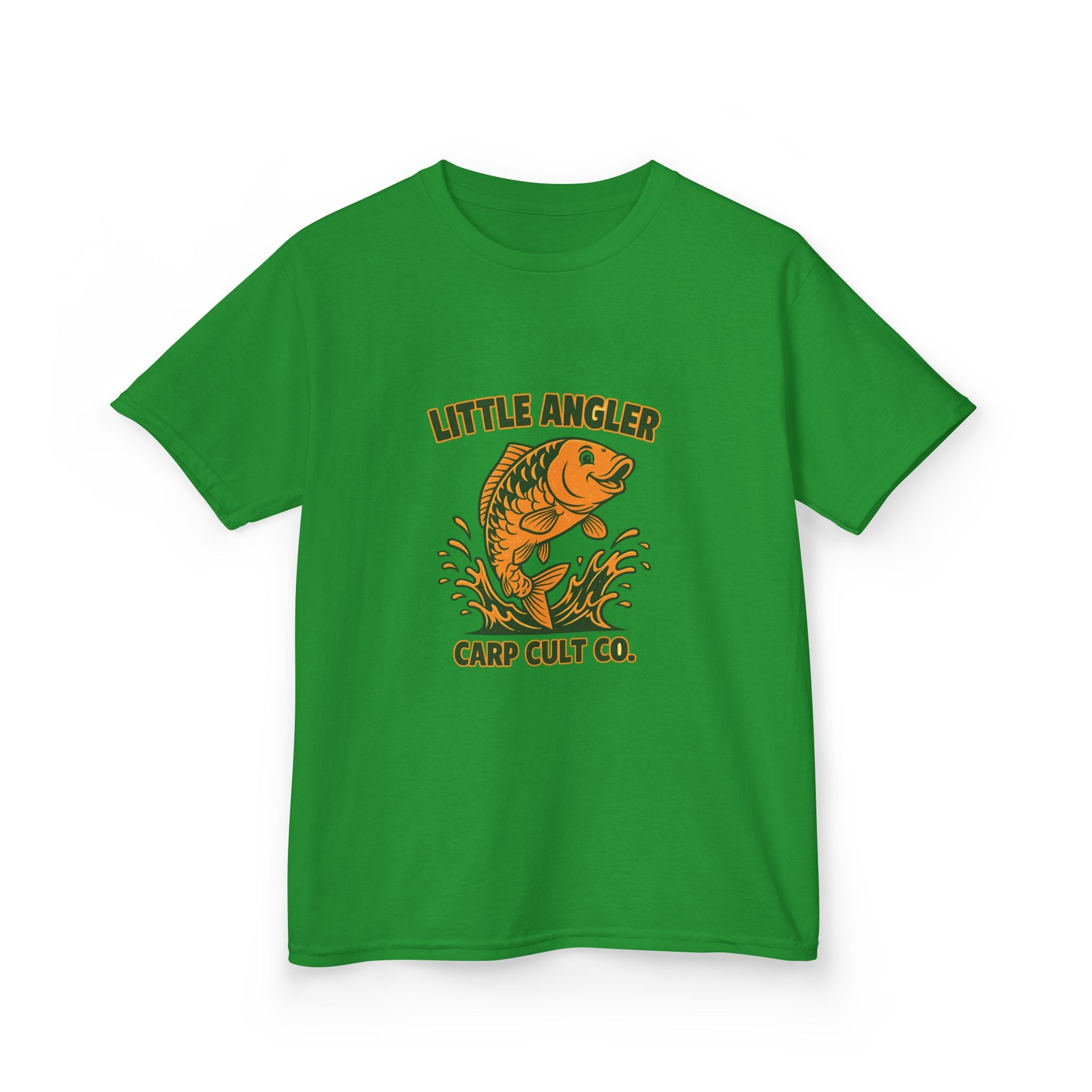 Kids Fishing Tee — "Little Angler" Carp Cult Co. Graphic