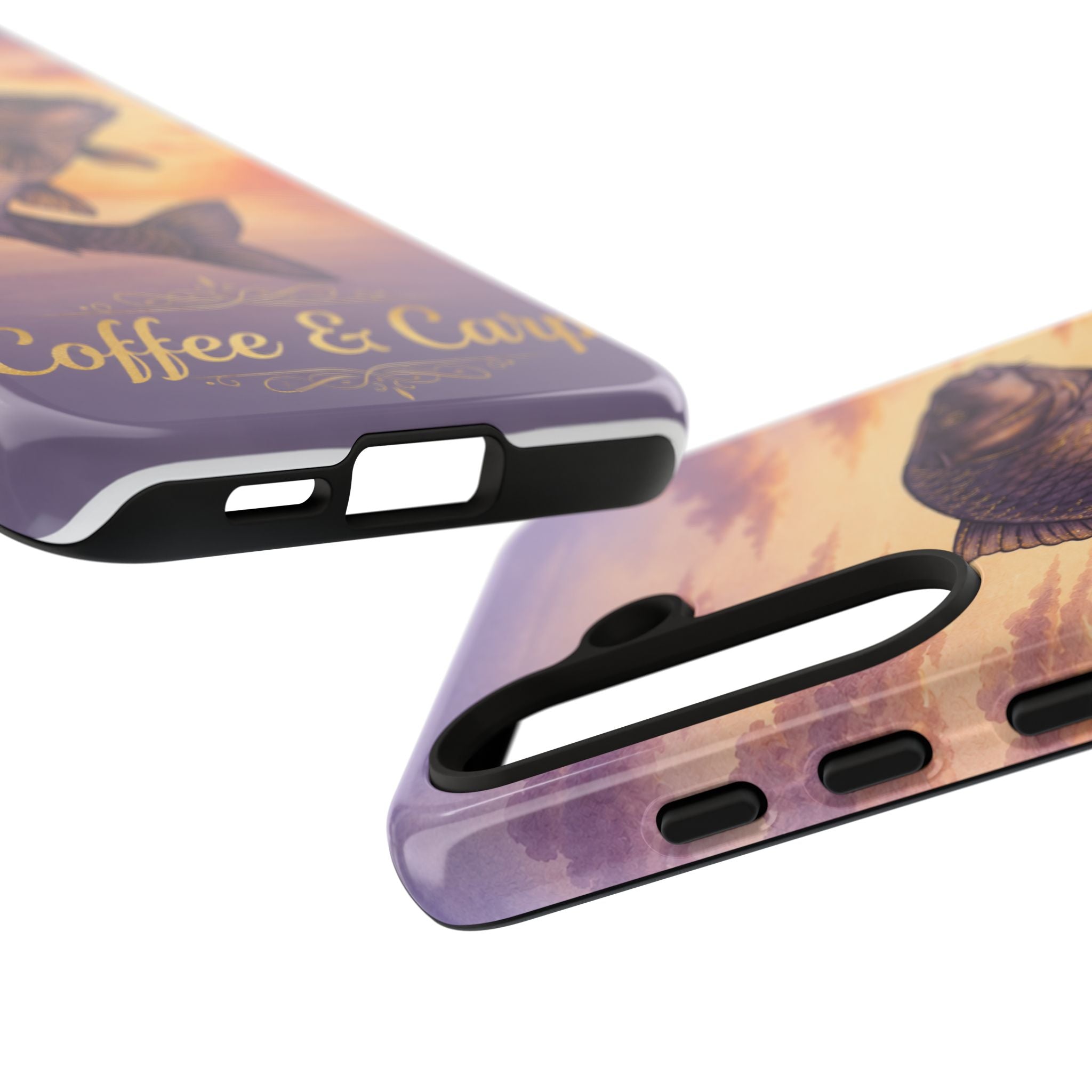 Phone Case — Coffee & Carp Sunrise Fishing Design