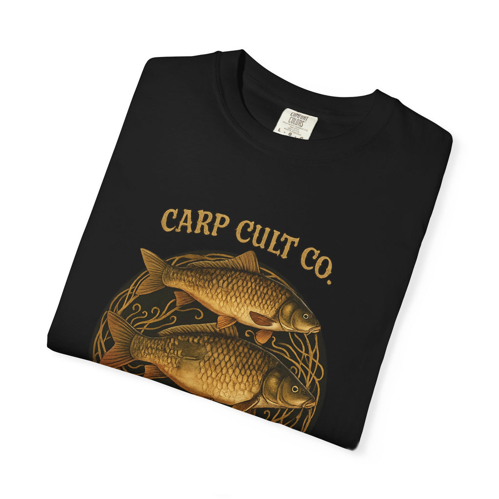 Carp Cult Co. Fishing T‑Shirt — Vintage Carp Illustration Tee