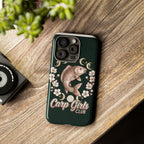 Carp Girls Club Phone Case — Floral Moon Fishing Design