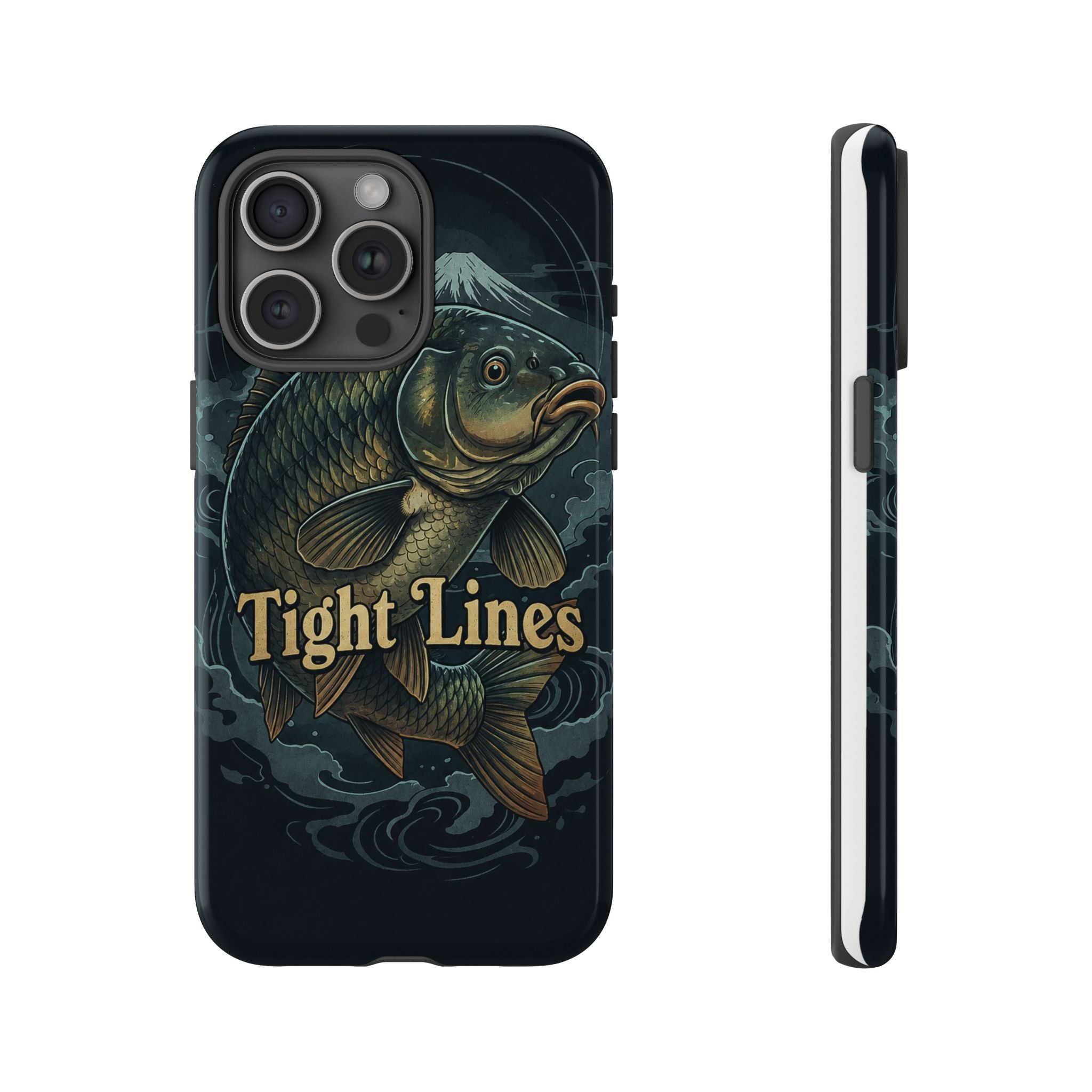 Phone Case — 'Tight Lines' Fishing Carp Design