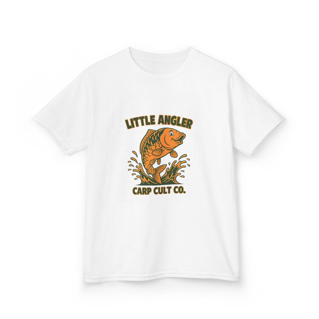 Kids Fishing Tee — "Little Angler" Carp Cult Co. Graphic