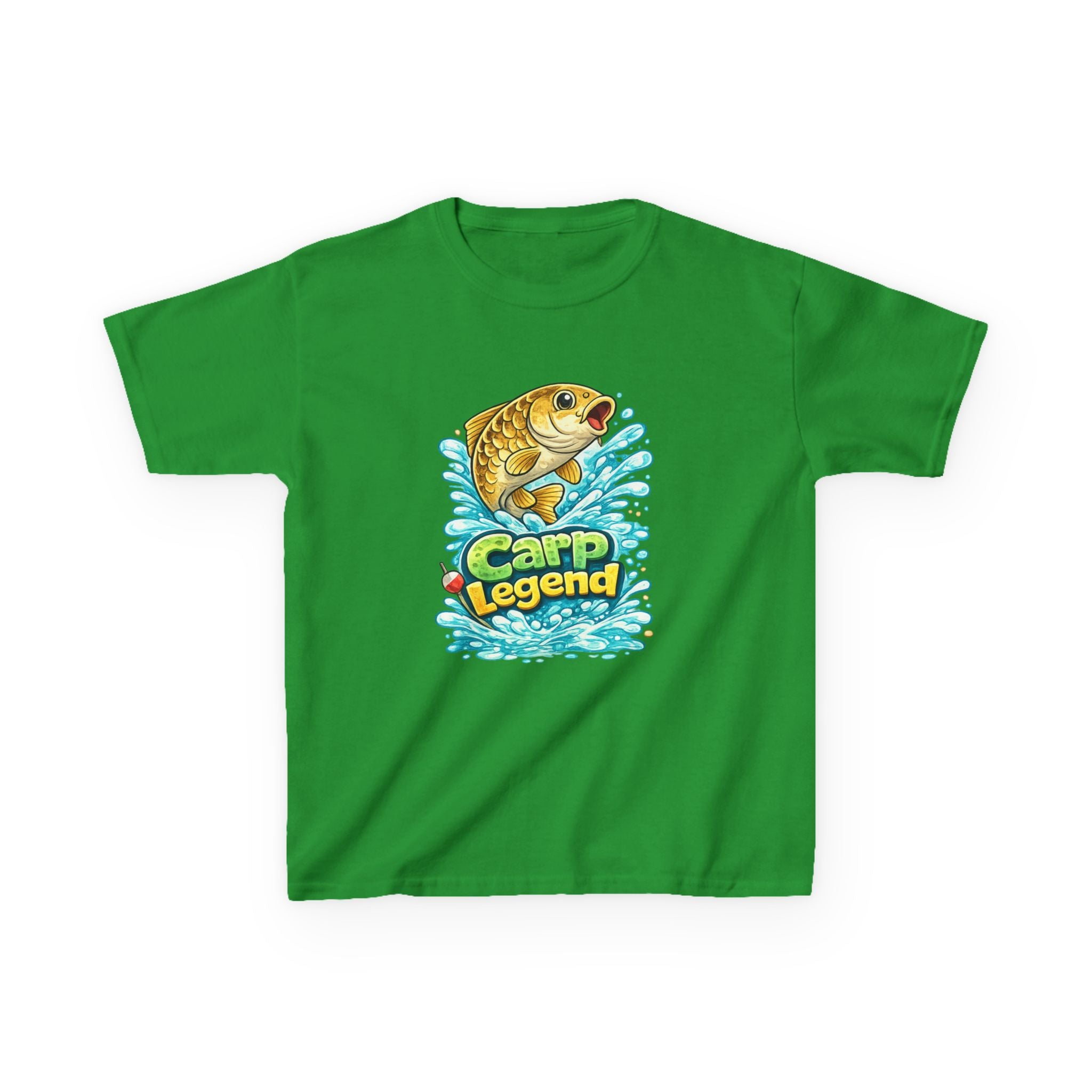 Kids T-Shirt — 'Carp Legend' Fishing Graphic Tee for Young Anglers