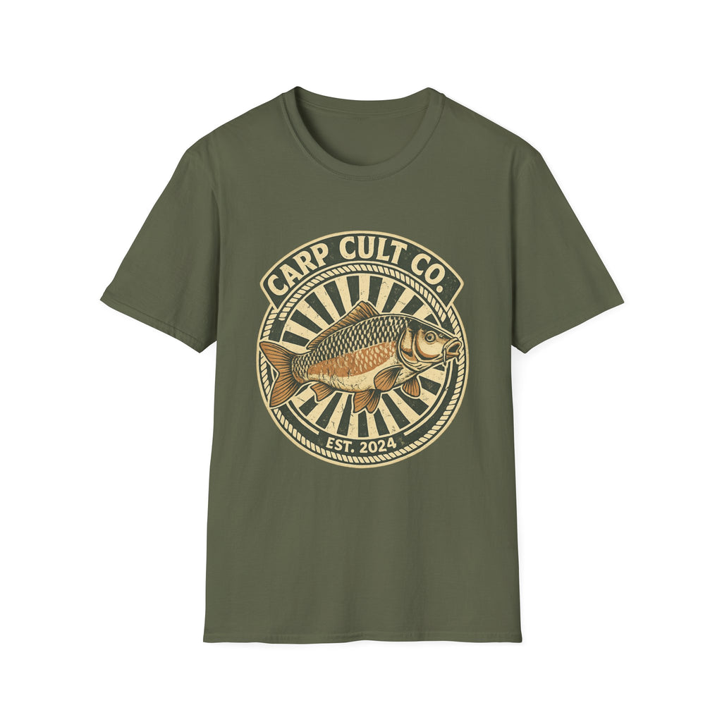 Carp Cult Co.Est 24 Graphic T-Shirt — Vintage Fishing Club Tee