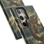 Phone Case - "Bankside Since Birth" Fishing Design (Carp Jumping, Angler Gift)