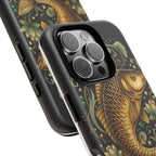 Phone Case — Carp Fish 'She Who Waits Catches' Protective Hard Cover