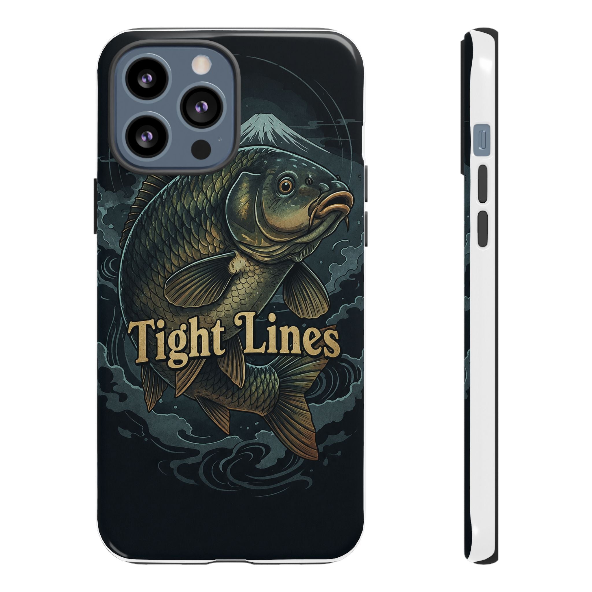 Phone Case — 'Tight Lines' Fishing Carp Design
