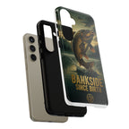 Phone Case - "Bankside Since Birth" Fishing Design (Carp Jumping, Angler Gift)