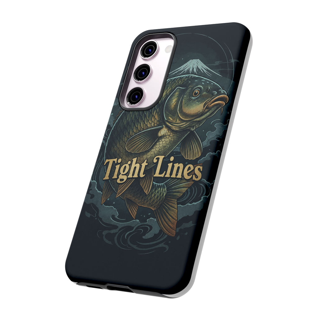 Phone Case — 'Tight Lines' Fishing Carp Design
