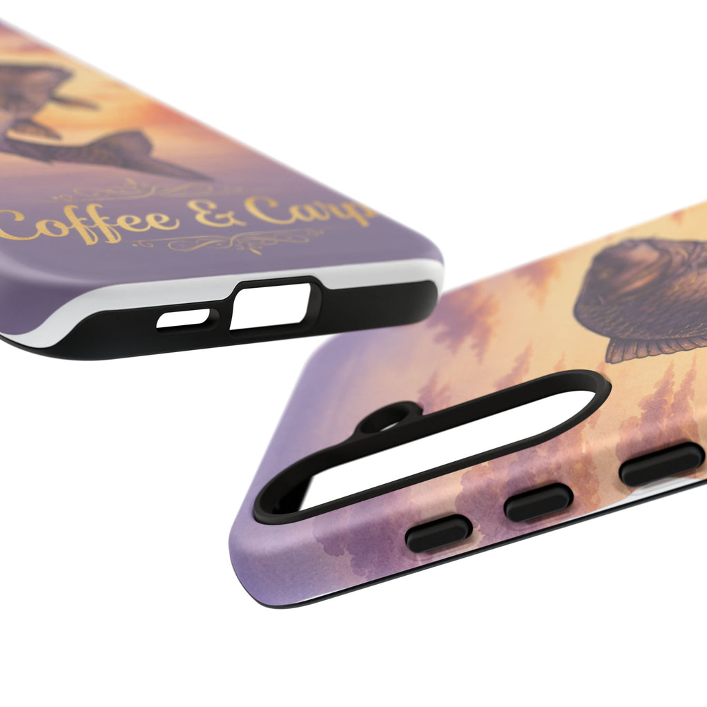 Phone Case — Coffee & Carp Sunrise Fishing Design