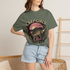 Carp Girls Club T-Shirt — Fishing Tee, 'On the Bank' Vintage-Style Top