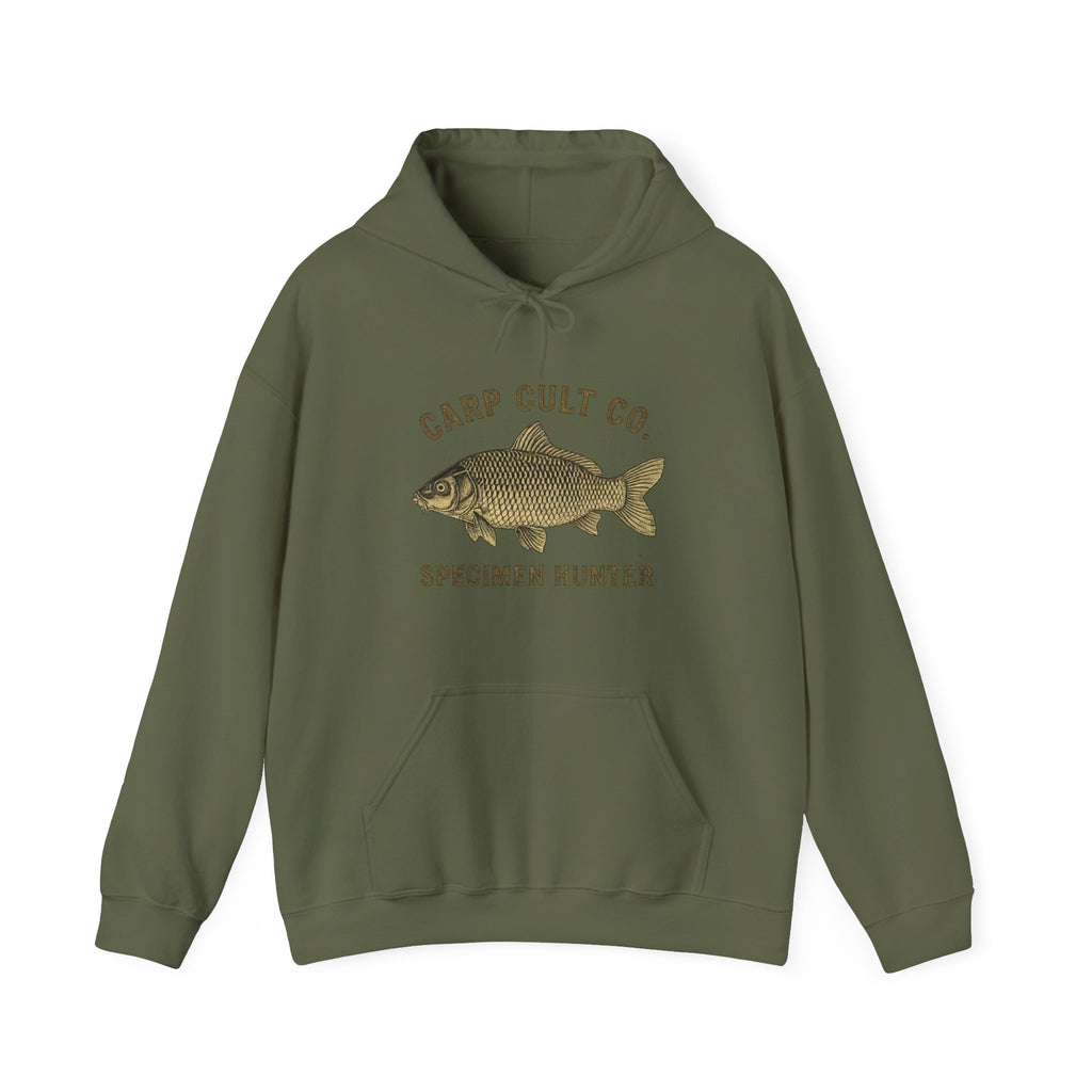 Carp Cult Co. 'Specimen Hunter' Hoodie — Fishing Graphic Sweatshirt