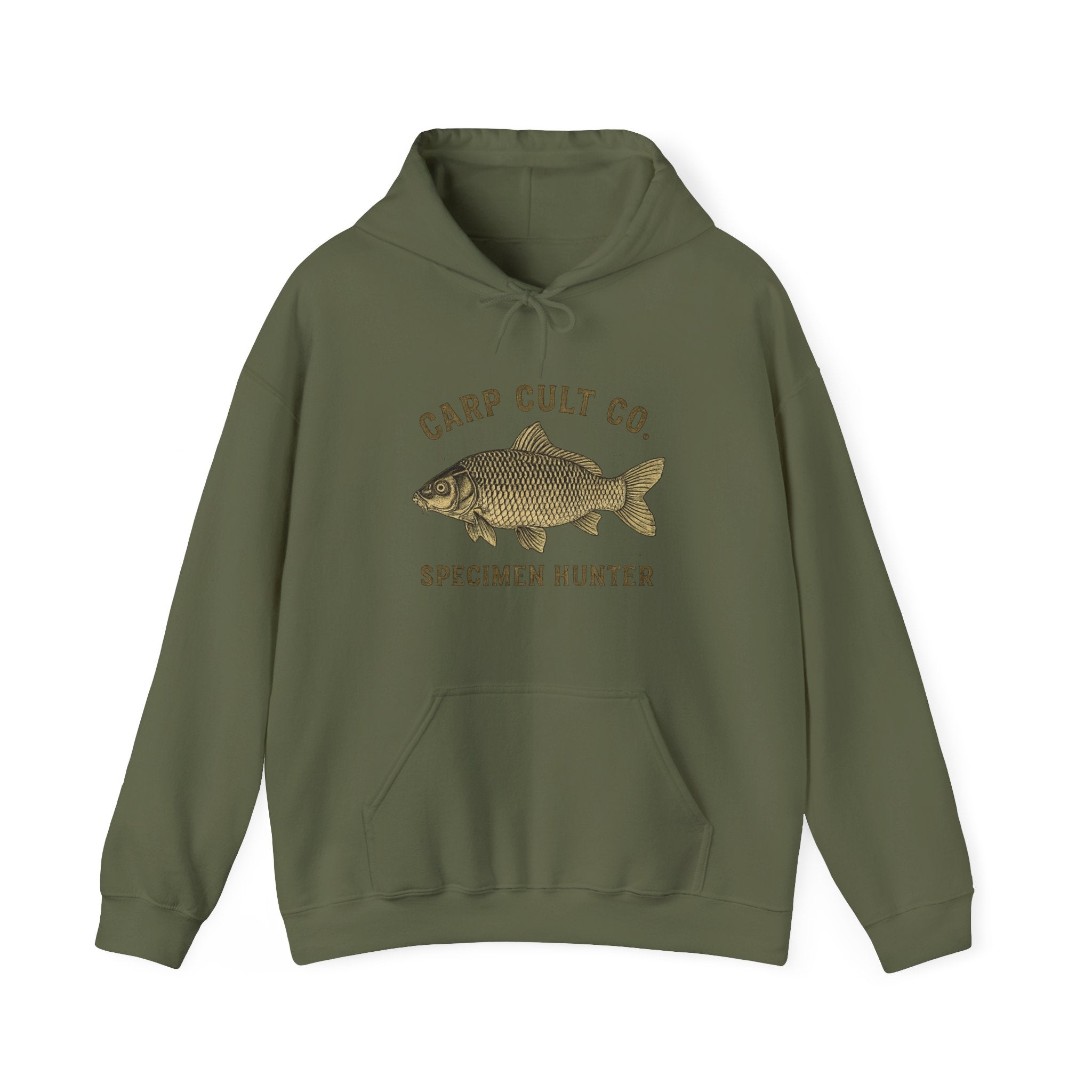 Carp Cult Co. 'Specimen Hunter' Hoodie — Fishing Graphic Sweatshirt