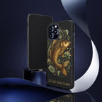Phone Case — Carp Fish 'She Who Waits Catches' Protective Hard Cover
