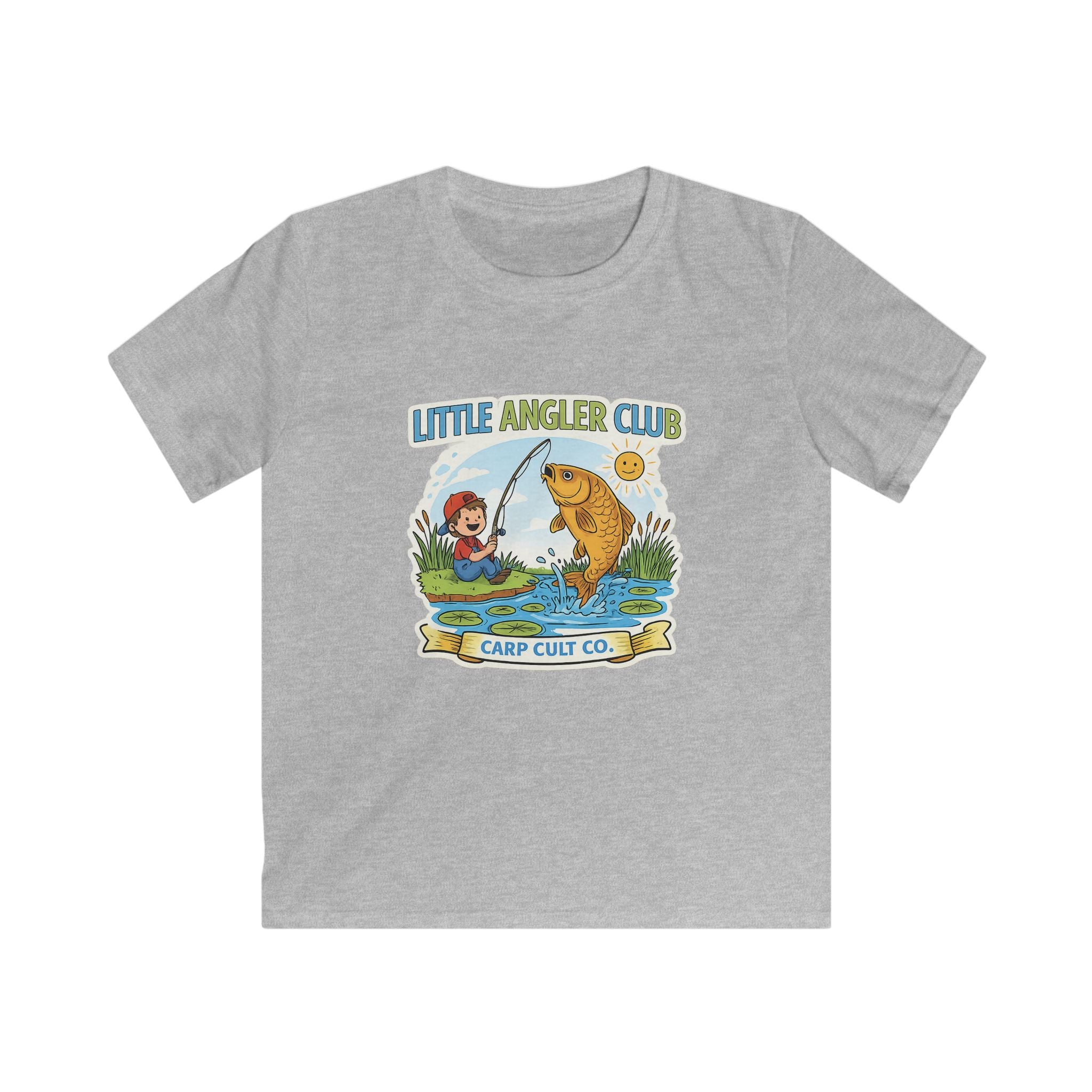 Kids T-Shirt — "Little Angler Club" Cute Fishing Tee for Boys & Girls