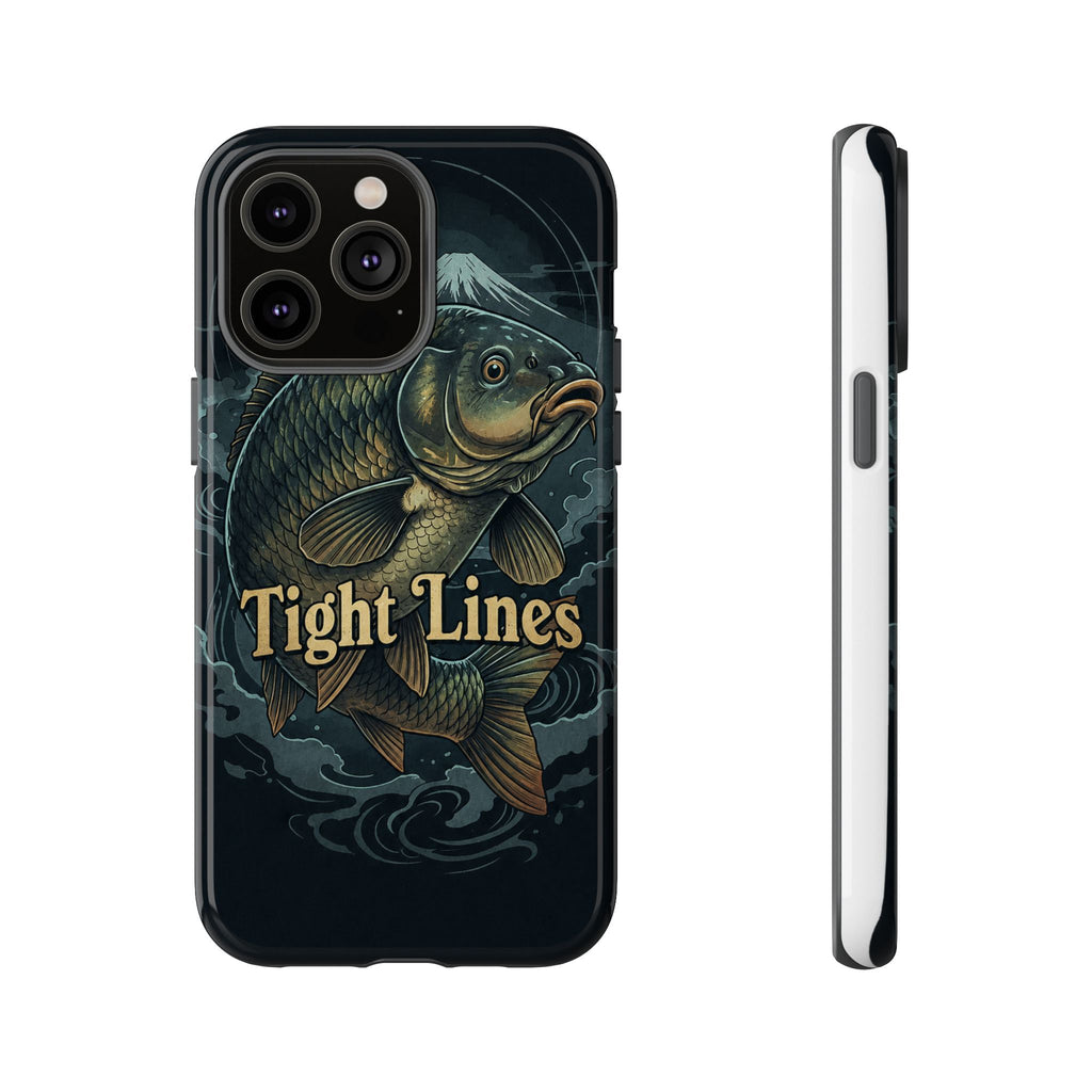 Phone Case — 'Tight Lines' Fishing Carp Design