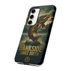 Phone Case - "Bankside Since Birth" Fishing Design (Carp Jumping, Angler Gift)
