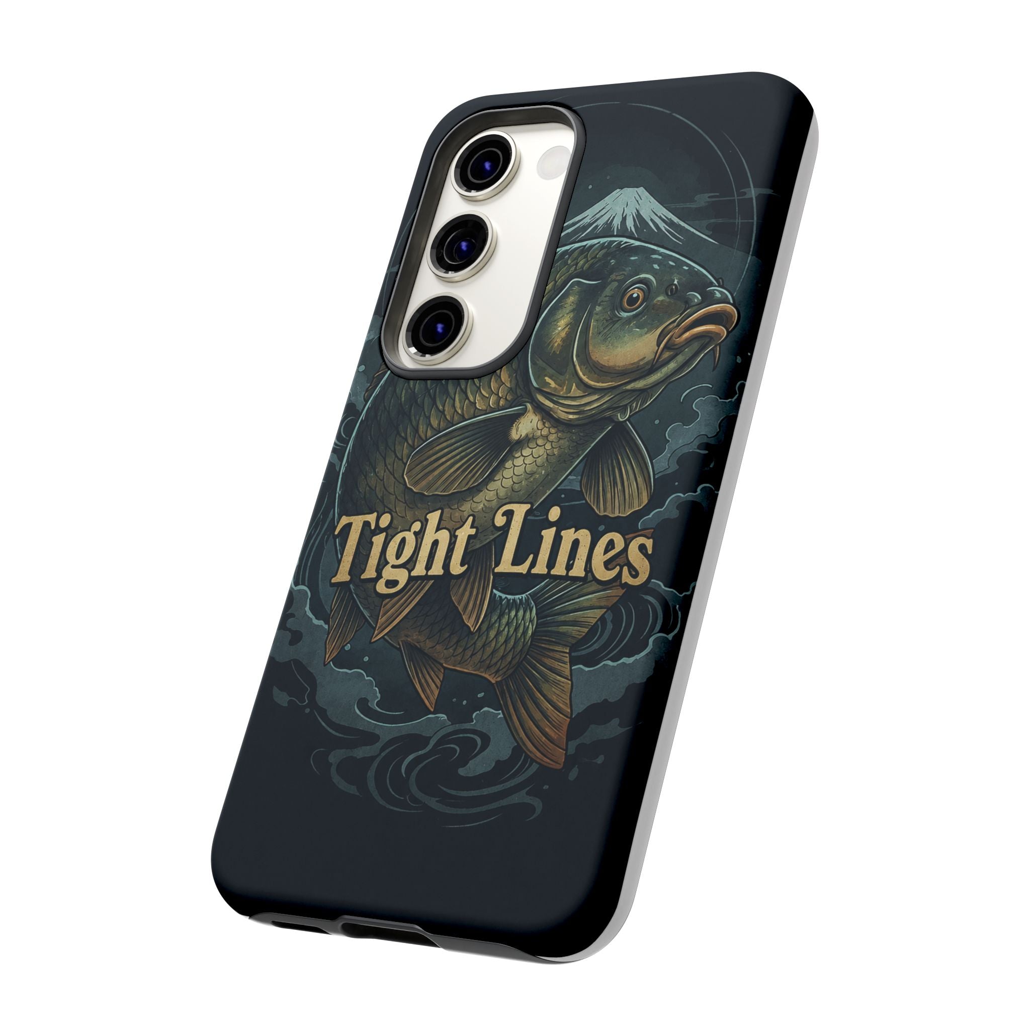 Phone Case — 'Tight Lines' Fishing Carp Design