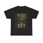 Fishing T‑Shirt — “The Traps Are Set” Carp Angler Tee