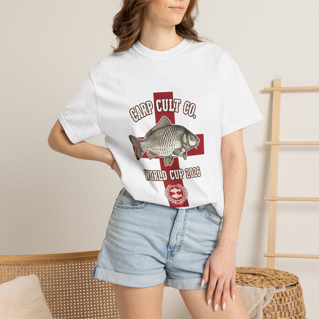 England World Cup 2026 Carp T-Shirt — Fishing Graphic Tee (Carp Cult Co.)