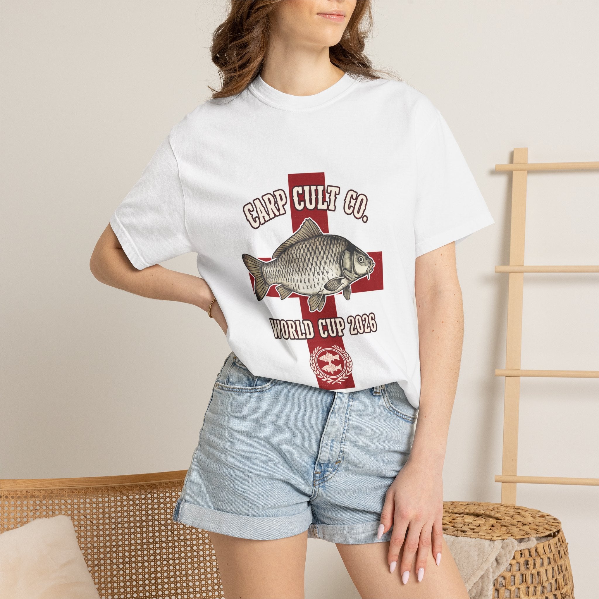 England World Cup 2026 Carp T-Shirt — Fishing Graphic Tee (Carp Cult Co.)