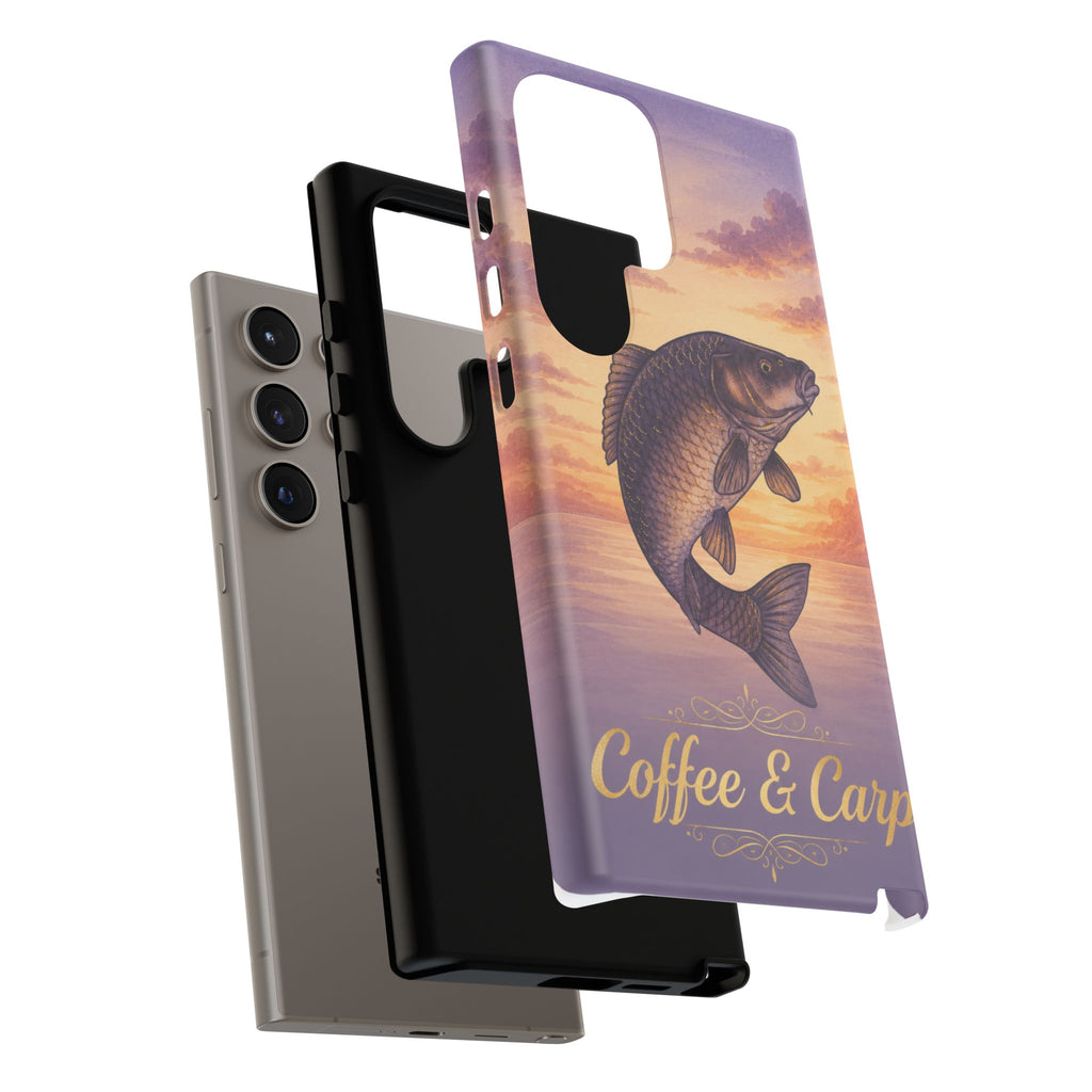 Phone Case — Coffee & Carp Sunrise Fishing Design