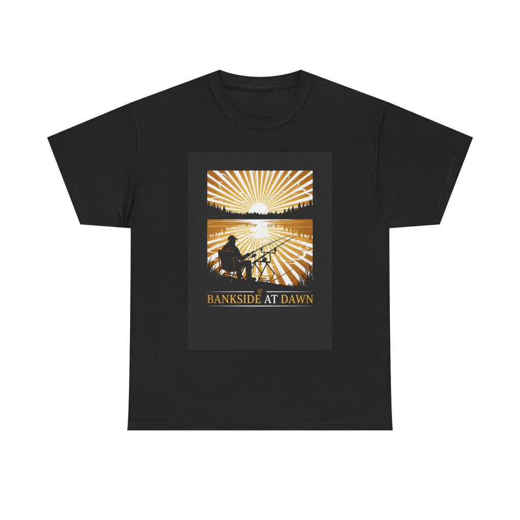Bankside at Dawn T-Shirt — Sunrise Fishing Graphic Tee