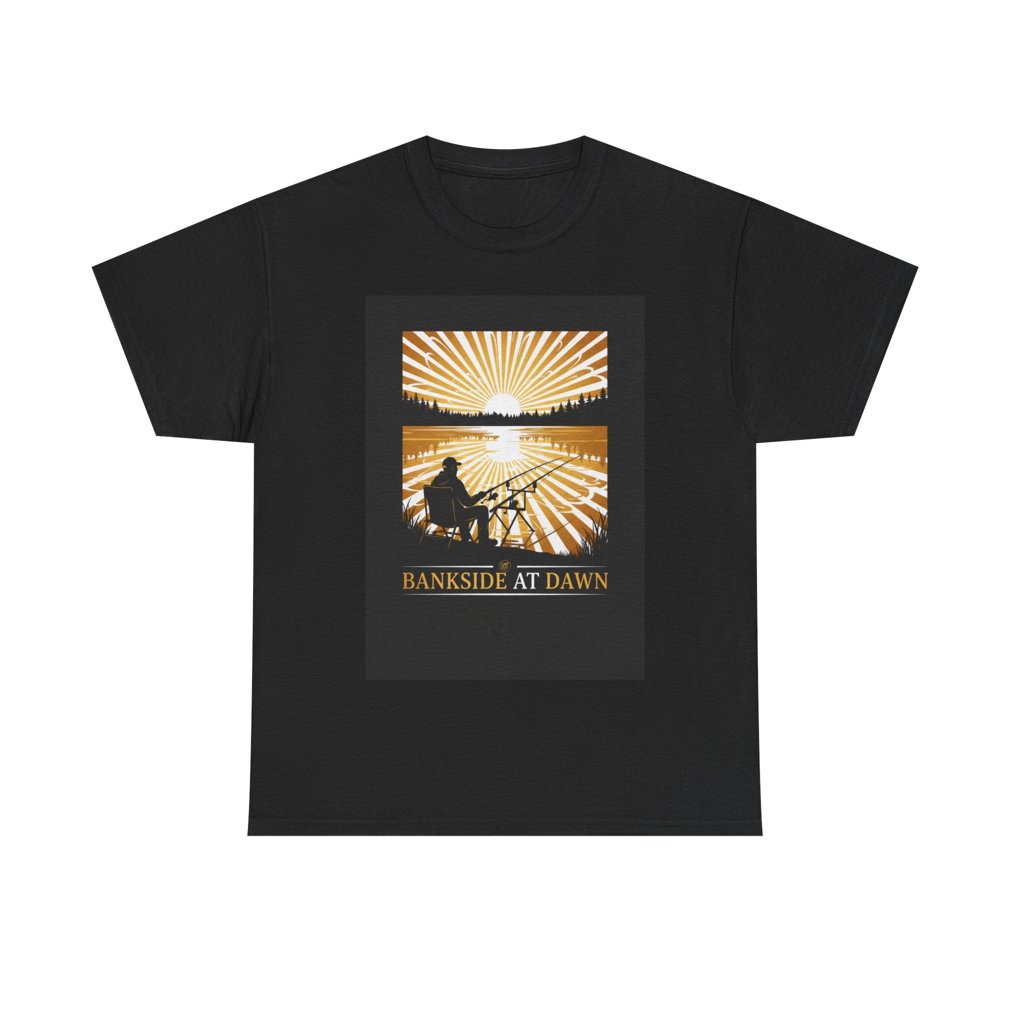 Bankside at Dawn T-Shirt — Sunrise Fishing Graphic Tee