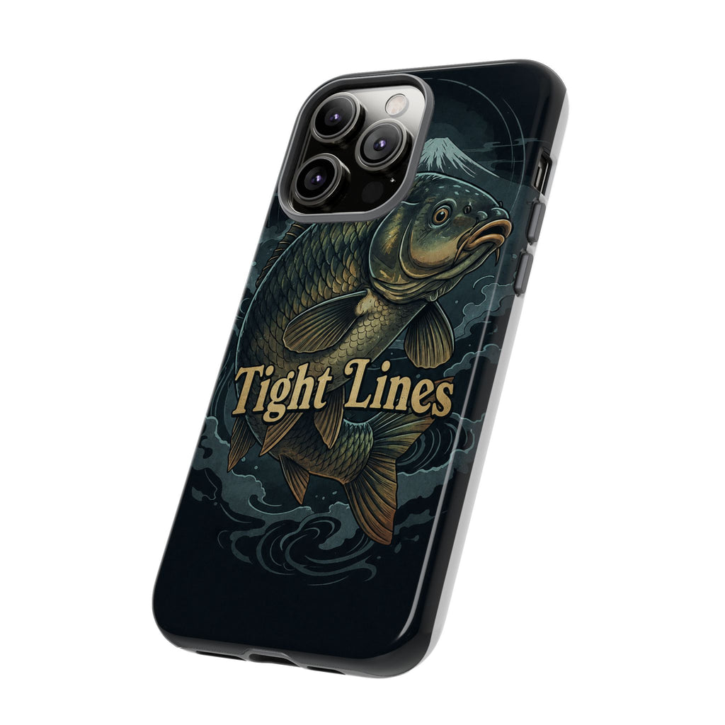 Phone Case — 'Tight Lines' Fishing Carp Design