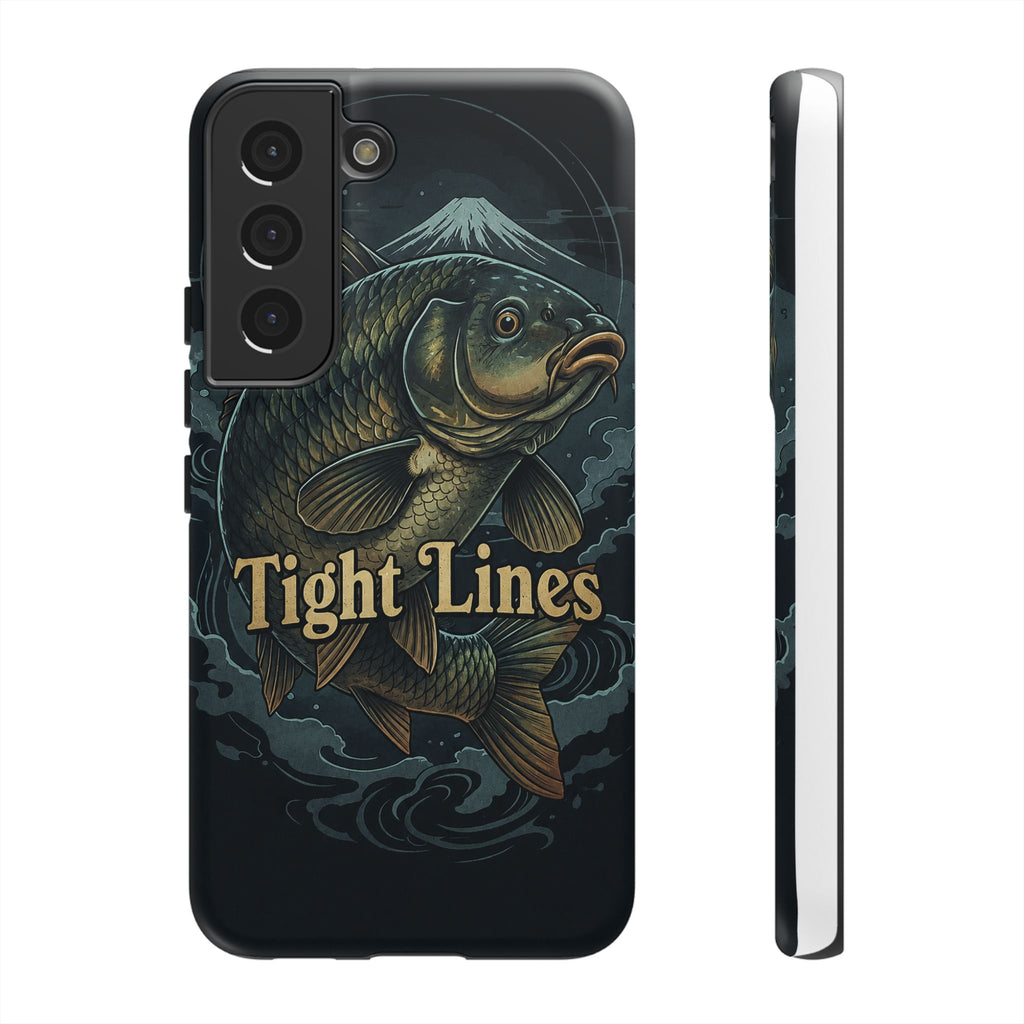 Phone Case — 'Tight Lines' Fishing Carp Design