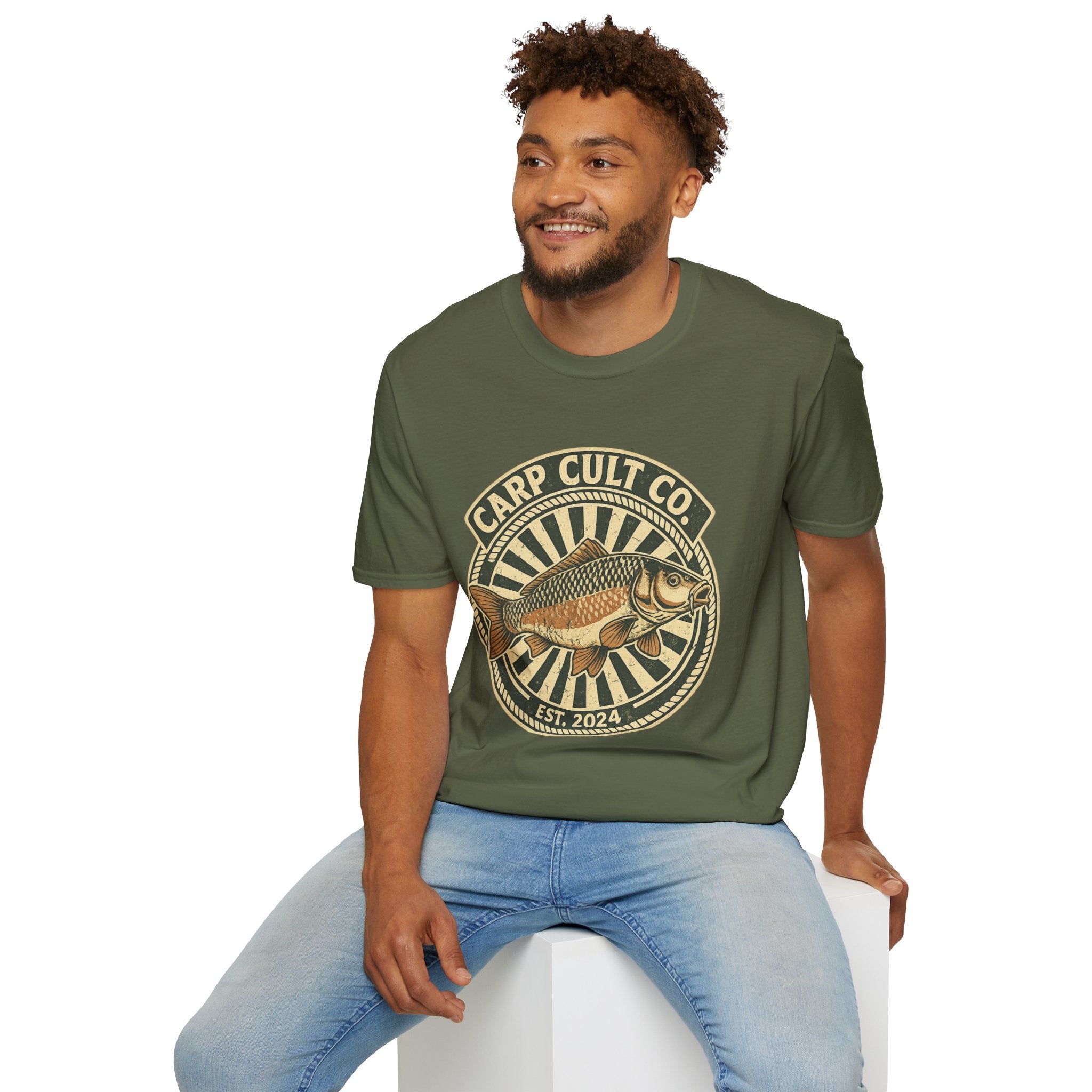 Carp Cult Co.Est 24 Graphic T-Shirt — Vintage Fishing Club Tee